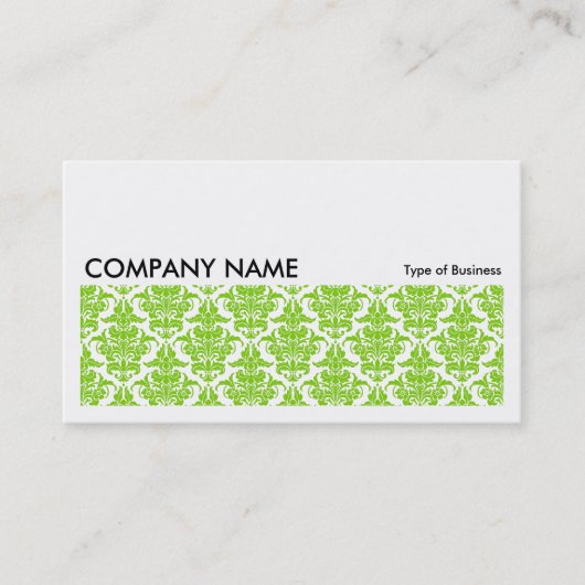 Carte De Visite Image longue 0128 - Martian Green Damask (Devant)