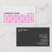 Carte De Visite Image longue 0132 - Damas roses (Devant / Derrière)