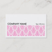 Carte De Visite Image longue 0132 - Damas roses (Devant)