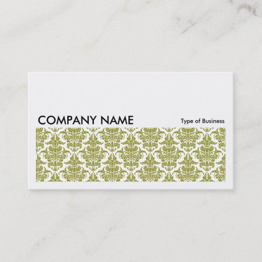 Carte De Visite Image longue 0133 - Olive Damask (Devant)