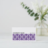 Carte De Visite Image longue 0137 - Damas violet profond (Debout devant)