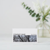 Carte De Visite Image longue 0161 - Branches en silhouette (Debout devant)