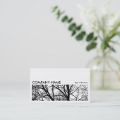 Carte De Visite Image longue 0162 - Branches silhouettées HC (Debout devant)