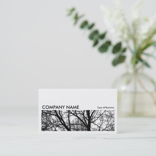 Carte De Visite Image longue 0162 - Branches silhouettées HC (Debout devant)