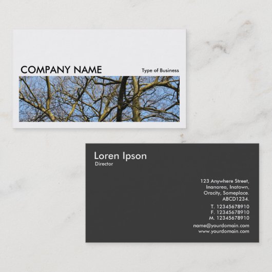 Carte De Visite Image longue 0165 - Branches (Devant / Derrière)