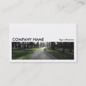 Carte De Visite Image longue 0166 - Chemin dans un parc (Devant)