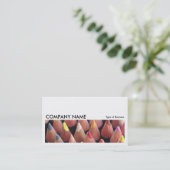 Carte De Visite Image longue 0190 - Crayons de couleurs (Debout devant)