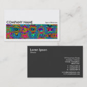 Carte De Visite Image longue 0191 - Fractal Abstrait 19111a (Devant / Derrière)