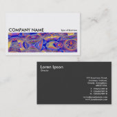 Carte De Visite Image longue 0192 - Abstrait fractal 061012a (Devant / Derrière)