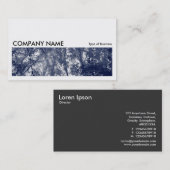 Carte De Visite Image longue 0195 - Automne Bleu (Devant / Derrière)