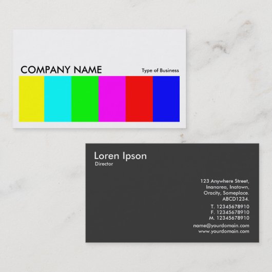 Carte De Visite Image longue 02 (Devant / Derrière)