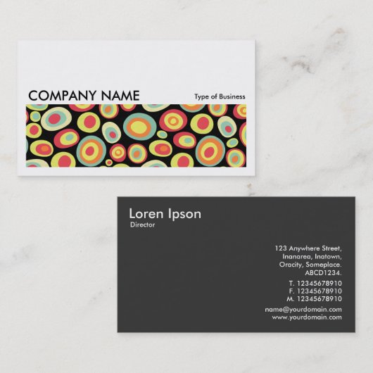 Carte De Visite Image longue 0206 - Abstrait 20213 (Devant / Derrière)