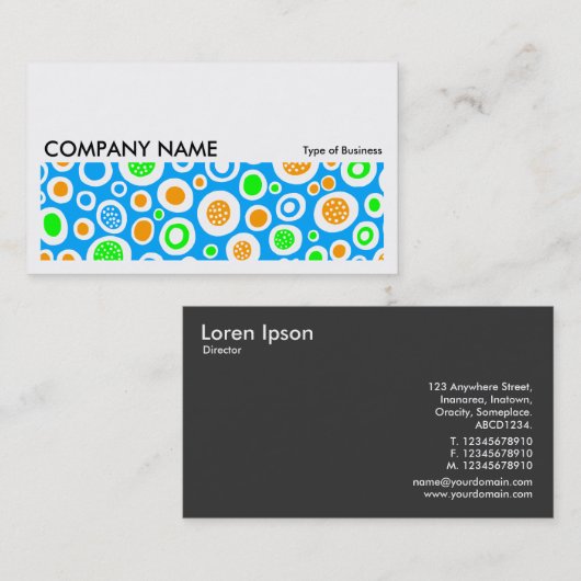 Carte De Visite Image longue 0207 - Abstrait 030413 (Devant / Derrière)