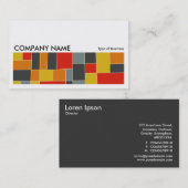 Carte De Visite Image longue 0207 - Abstrait 240413 (Devant / Derrière)