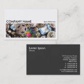 Carte De Visite Image longue 0212 - Boule de marché aux puces (Devant / Derrière)