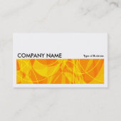 Carte De Visite Image longue 022 - Abstrait en orange et jaune (Devant)