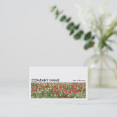 Carte De Visite Image longue 0232 - Lit de tulipes (Debout devant)