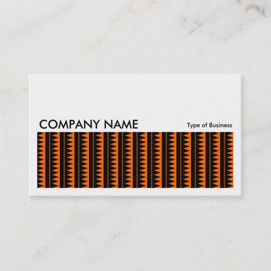 Carte De Visite Image longue 0239 - Motif aztèque - orange (Devant)