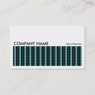 Carte De Visite Image longue 0240 - Motif aztèque - Profond Cyan