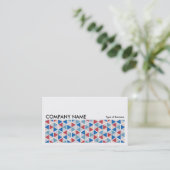 Carte De Visite Image longue 0255 - Motif Hexagon 05 (Debout devant)