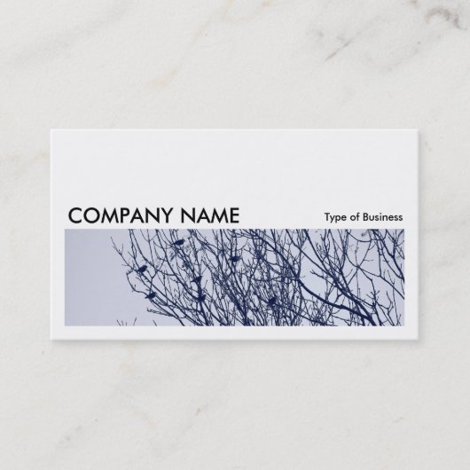 Carte De Visite Image longue 0260 - Étoiles dans un arbre (Devant)