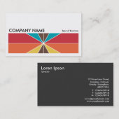 Carte De Visite Image longue 0265 - Segments couleur 05 (Devant / Derrière)