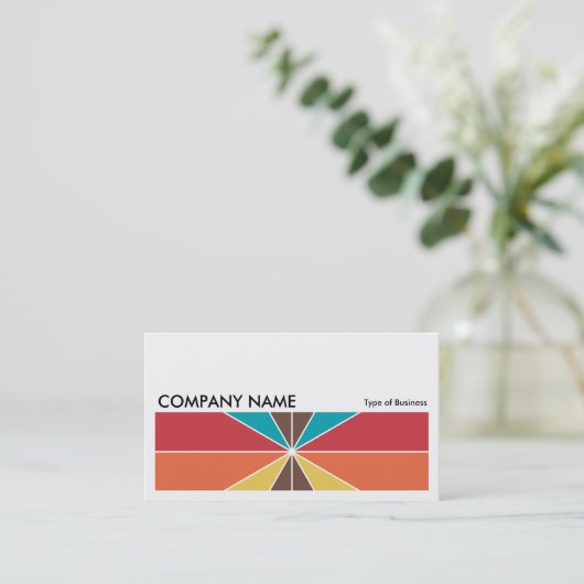 Carte De Visite Image longue 0265 - Segments couleur 05 (Debout devant)