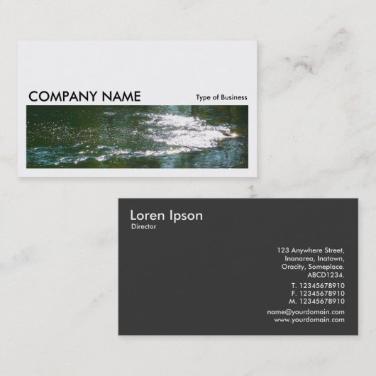 Carte De Visite Image longue 052 - Sparkling River (Devant / Derrière)