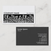 Carte De Visite Image longue 070 - Cyber Garden - Noir (Devant / Derrière)