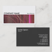 Carte De Visite Image longue 076 - Lignes fractales (Devant / Derrière)