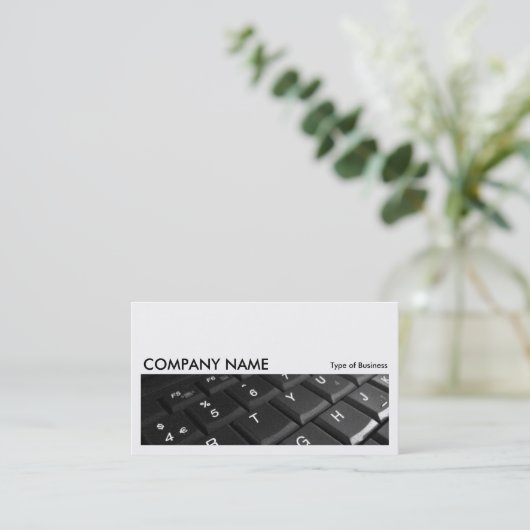 Carte De Visite Image longue 094 - Clavier Carnet (Debout devant)