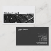 Carte De Visite Image longue 095 - Clavier Carnet (Devant / Derrière)