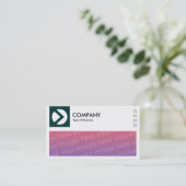 Carte De Visite Image longue - Logo et écran v2 - Vert foncé (Debout devant)