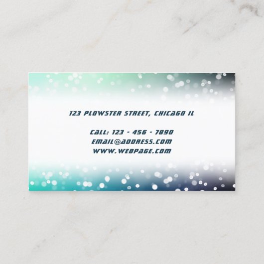 Carte De Visite Image météo neigeuse (Dos)