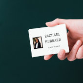 Carte De Visite Image personnalisée professionnelle simple, code Q