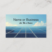 Carte De Visite Image simple d'un panneau solaire (Devant)