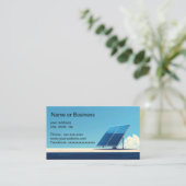 Carte De Visite Image simple d'un panneau solaire (Debout devant)