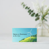 Carte De Visite Image simple d'une éolienne (Debout devant)
