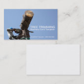 Carte De Visite Image trimmers de coupe d'un arbre (Devant / Derrière)