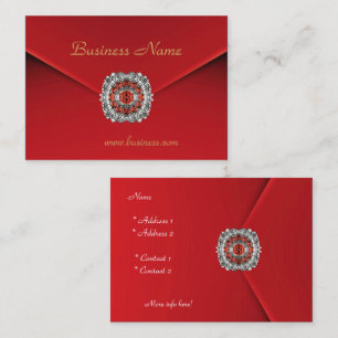 Carte De Visite Images de diamant en velours rouge pour entreprise