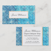 Carte De Visite Imaginaire aquatique la Floride chic (Devant / Derrière)