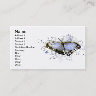 Carte De Visite Imaginaire bleu
