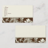 Carte De Visite Imaginaire de chocolat (Devant / Derrière)