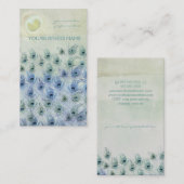 Carte De Visite Imaginaire de mer de paon (Devant / Derrière)