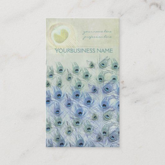Carte De Visite Imaginaire de mer de paon (Devant)