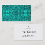 Carte De Visite Imaginaire des Caraïbes floral (Devant / Derrière)