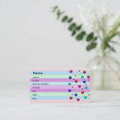 Carte De Visite Imaginaire des couleurs (Debout devant)