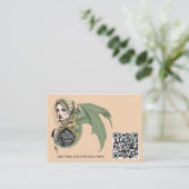 Carte De Visite Imaginaire du dragon d'Elf Warrior (Debout devant)
