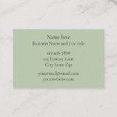 Carte De Visite Imaginaire du roi Charles Spaniel Sprite (Dos)