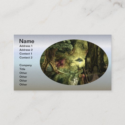 Carte De Visite Imaginaire en Amazonie (Devant)